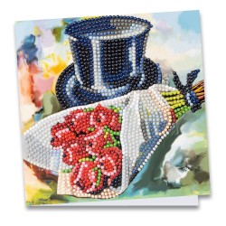 kartka z haftem diamentowym 