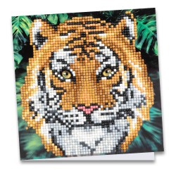 karta z haftem diamentowym tygrys