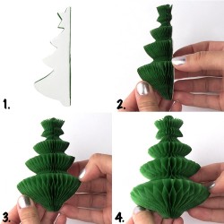 Dekoracja honeycomb dzwonek 5 szt. – ozdoba papierowa