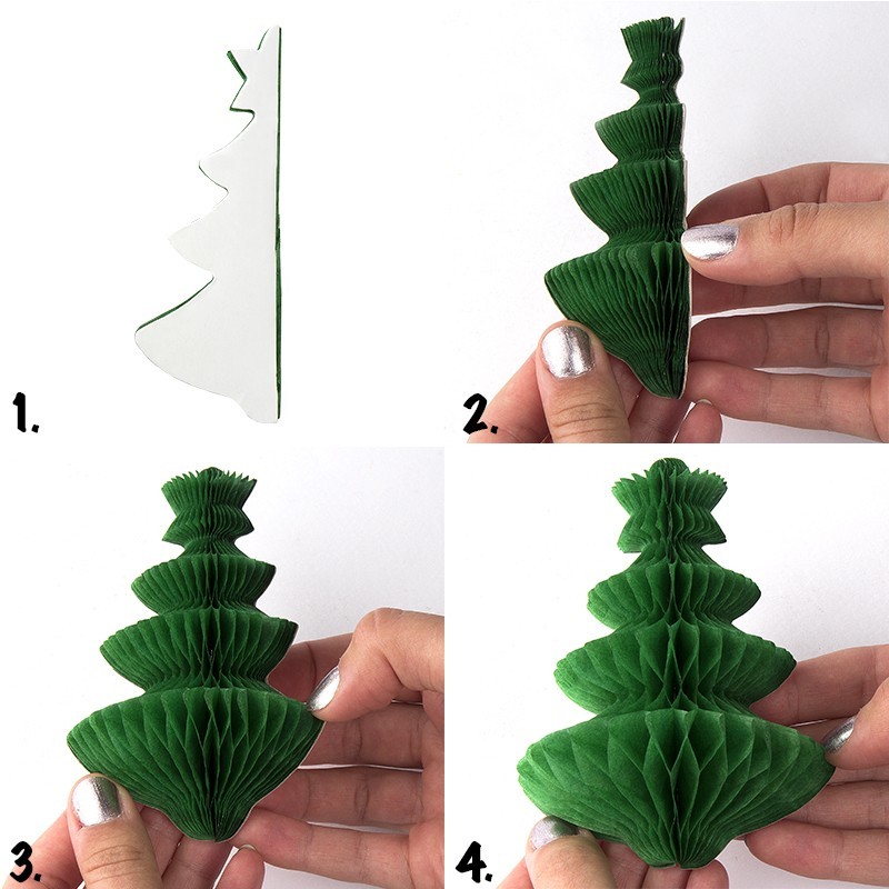 Dekoracja honeycomb dzwonek 5 szt. – ozdoba papierowa