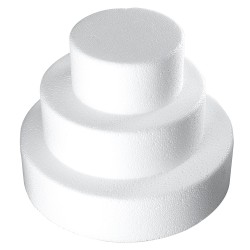 Tort styropianowy 3 poziomy Ø20 cm, Ø15 cm, Ø10 cm