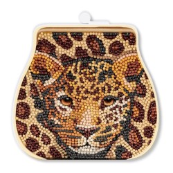 Portfel z diamentowym obrazem – Kartka okolicznościowa DIY „Lampart” z wkładką i kopertą