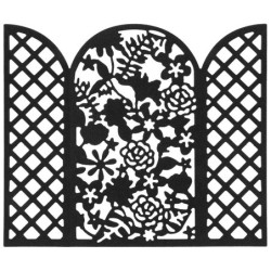 Wykrojnik brama z kwiatami 9,8x11,6cm