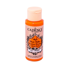 Farba matowa do tkanin Cadence 59 ml, pomarańcz