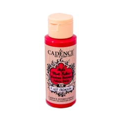 Farba matowa do tkanin Cadence 59 ml, karmazynowa czerwień