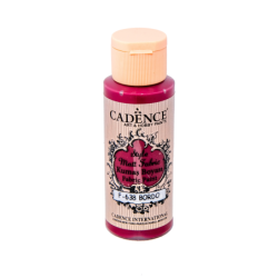 Farba matowa do tkanin Cadence 59 ml, bordo