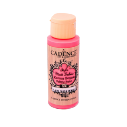 Farba matowa do tkanin Cadence 59 ml, cukierkowy róż