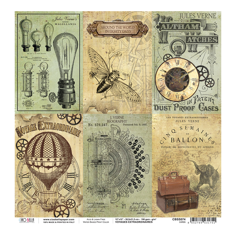 Voyages Extraordinaires rozm. 30,5x30,5cm CBSS074