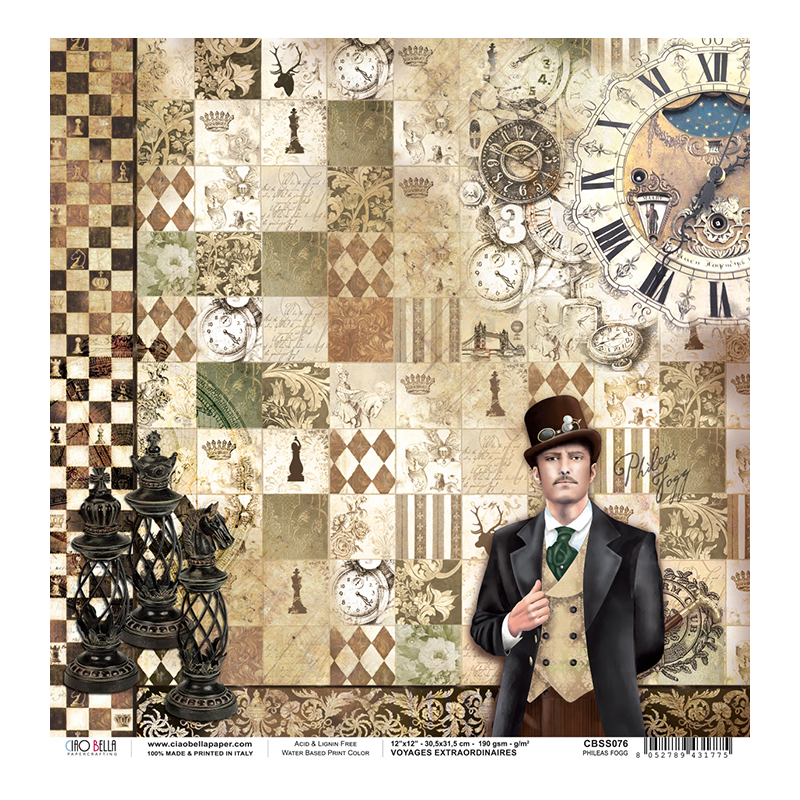 Voyages Extraordinaires CBSS076 Papier 30,5X30,5