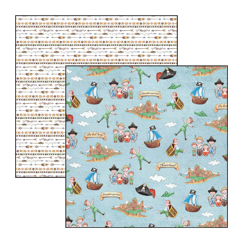 Neverland zestaw 24 kartek rozm. 15x15cm