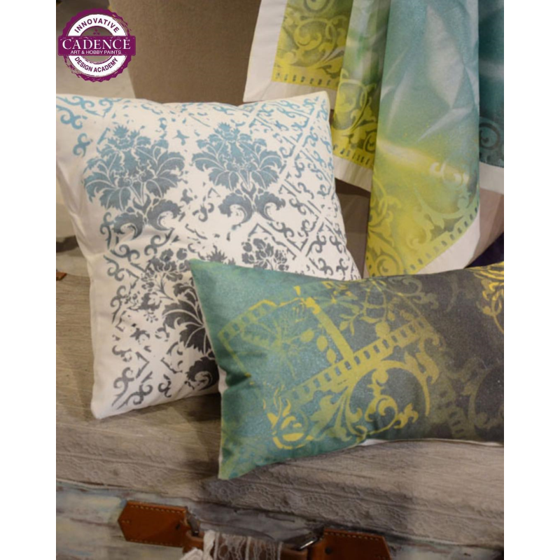 Farba do tkanin w sprayu metalik, 100ml, różowy