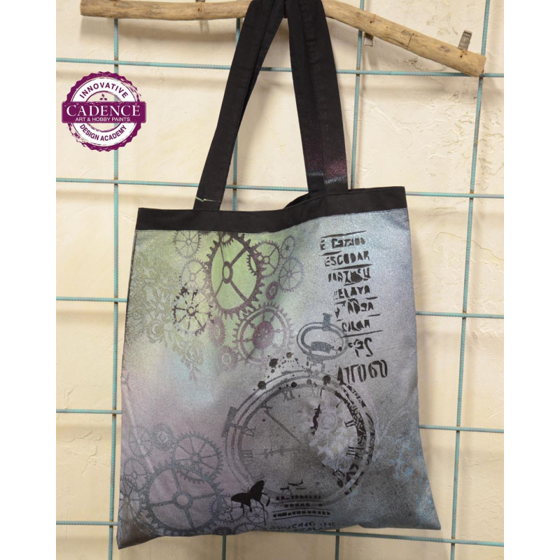 Farba do tkanin w sprayu metalik, 100ml, różowy