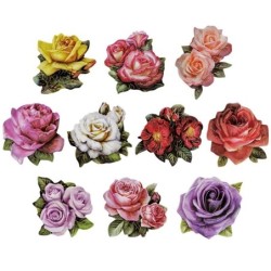 Motywy 3D RÓŻE 10 szt.,...