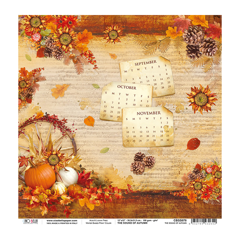 Sound of Autumn rozm. 30,5x30,5cm CBSS078