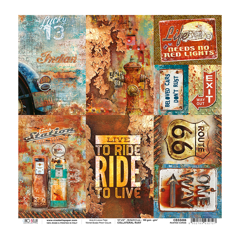 Collateral Rust rozm. 30,5x30,5cm CBSS086