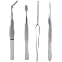 Pęsety zestaw 4 sztuki