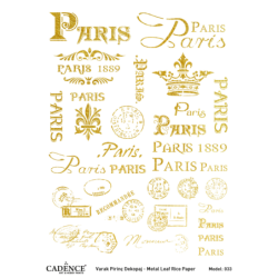 Papier ryżowy metalizowany,...