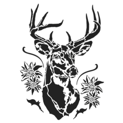 Szablon - jeleń rozm. A4