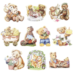 Motywy 3D,  Misie, rozm....