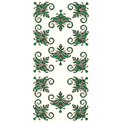 Naklejka zielona brokatowa...