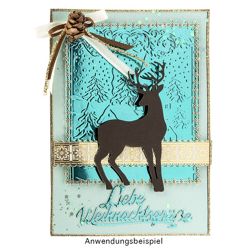 Folder do wytłaczania WIOSKA ZIMOWA 9,5x14,5cm