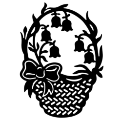 Wykrojnik do papieru  KOSZYCZEK 13,3cm x 9,4cm