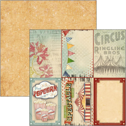 The Greatest Show zestaw 24 kartek 15x15cm