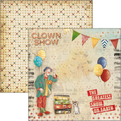 The Greatest Show zestaw 24 kartek 15x15cm