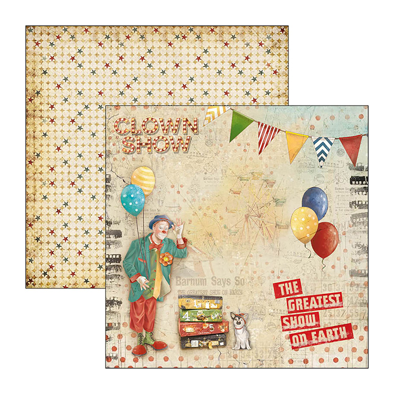 The Greatest Show zestaw 24 kartek 15x15cm