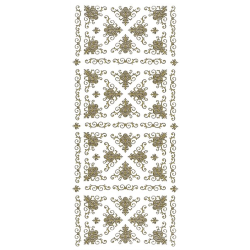 Naklejki ażurowe złote 10x22 cm do dekoracji, narożniki