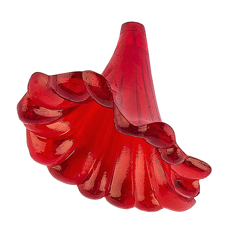 Kielich kwiatowy 2, 3,9 cm x 3,0 cm, czerwony, 10 sztuk