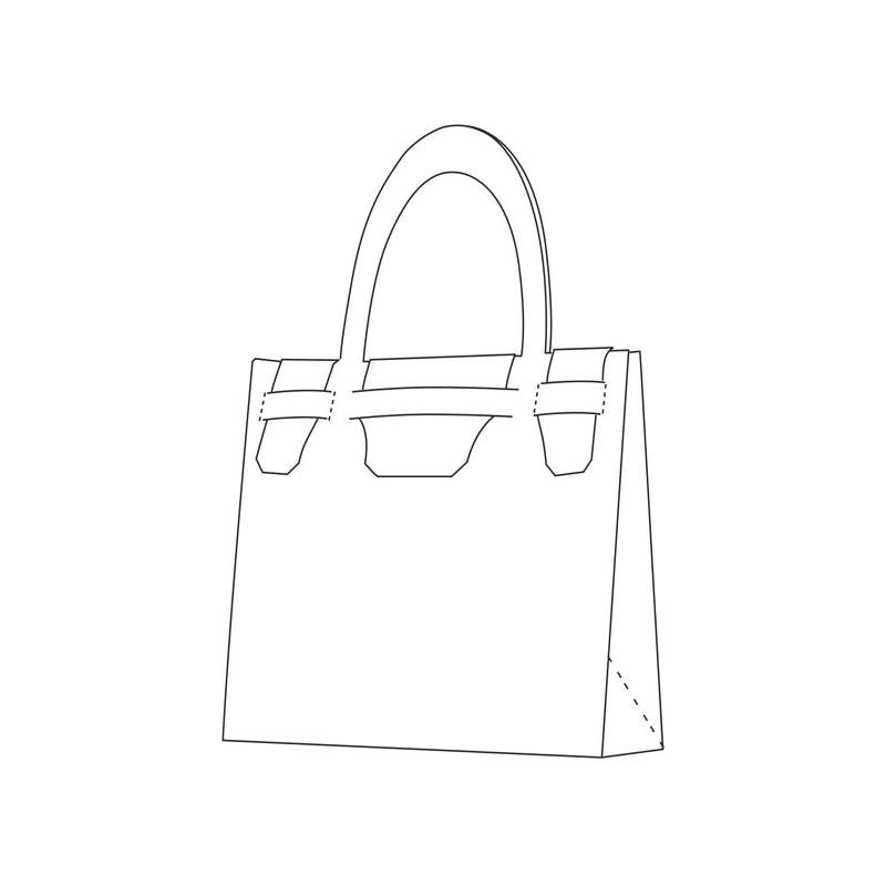 Szablon do zrobienia pudełka,  Torba, rozm. A3