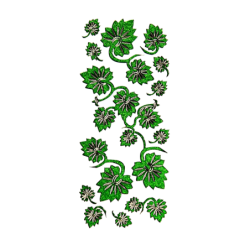 Naklejka zielona brokatowa...