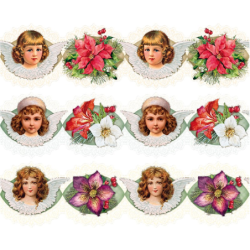 ozdobna folia ANIOŁKI Ø10cm...