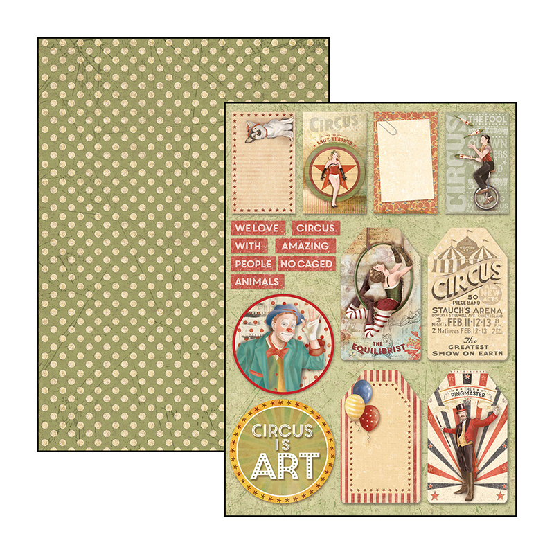 The Greatest Show zestaw 9 kartek A4 CBCL027