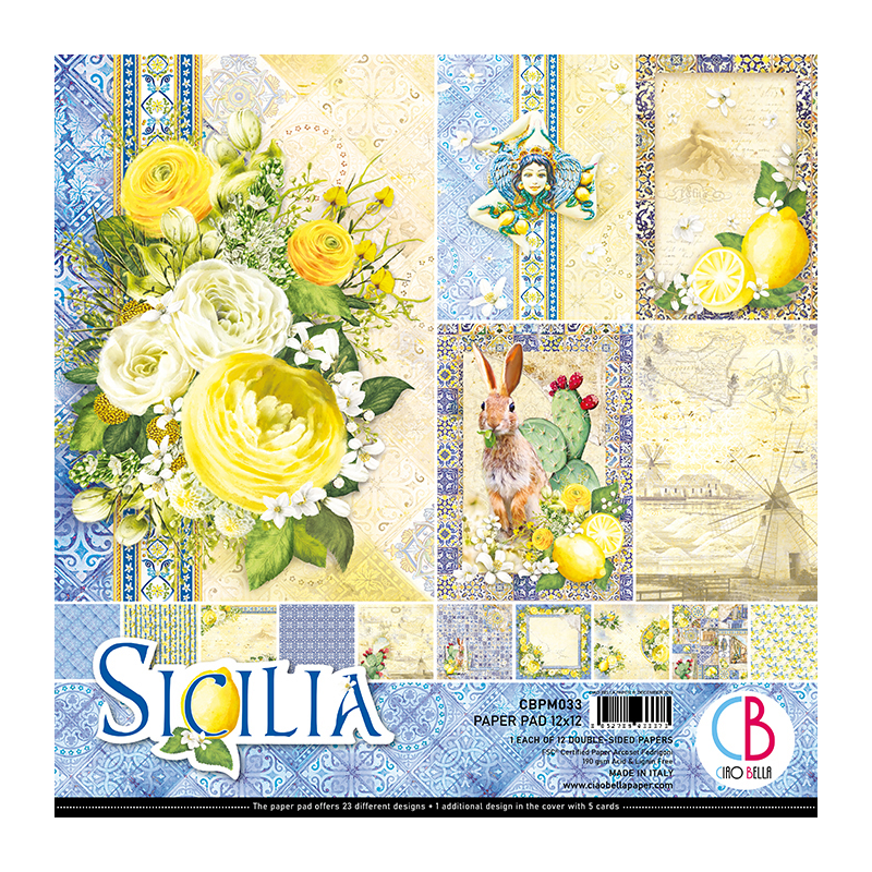Sicilia zestaw 12 kartek 30,5 x 30,5 cm