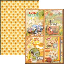 THE SEVENTIES zestaw 9 kartek A4