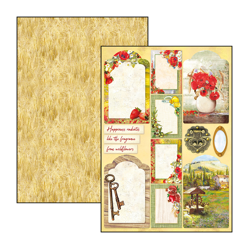 UNDER THE TUSCAN SUN zestaw 9 kartek A4