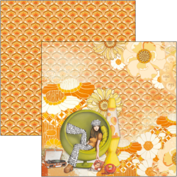 The Seventies zestaw 24 kartek 15 x 15 cm