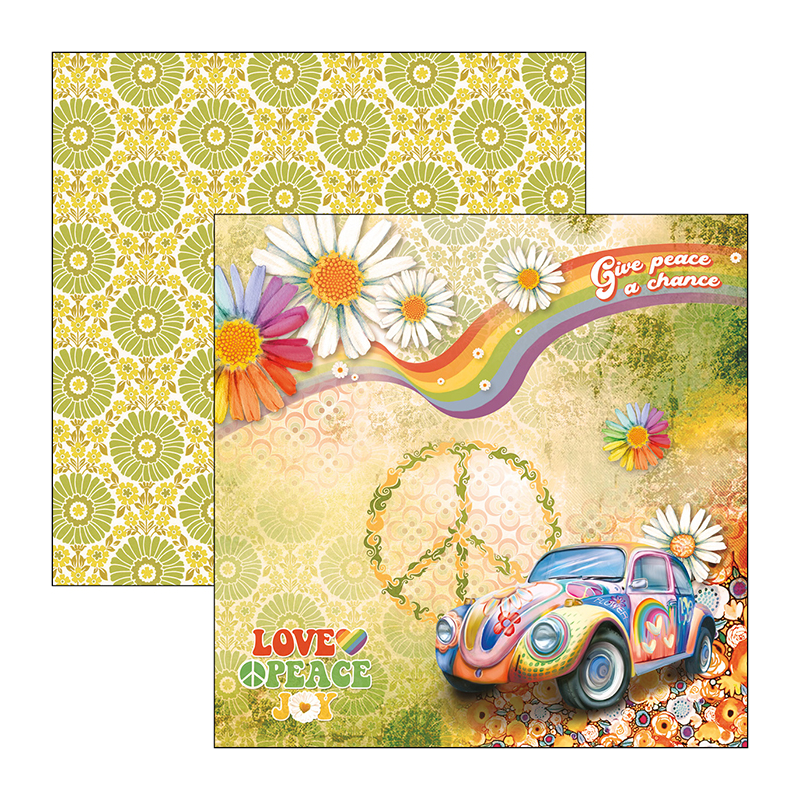 The Seventies zestaw 24 kartek 15 x 15 cm