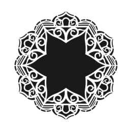 szablon mandala, do zdobienia ścian