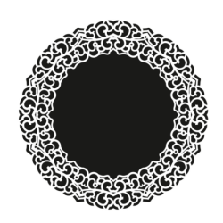 szablon, ramka okągła