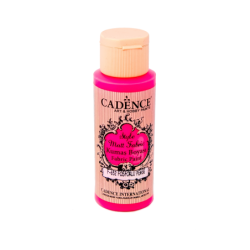 Farba matowa do tkanin Cadence 59 ml, fluorestencyjny róż