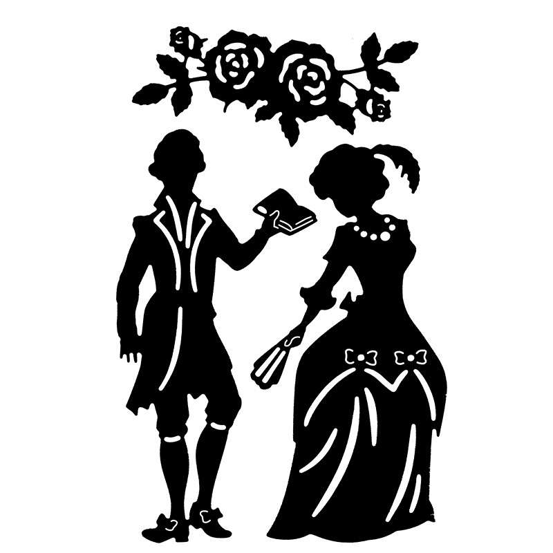 Wykrojnik - matryca BAROKOWA PARA 3 szt