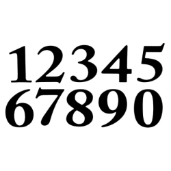 Wykrojnik do papieru CYFRY wysokość 3,4cm