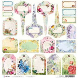 Microcosmos tags arkusz papieru rozm. 30,5x30,5cm