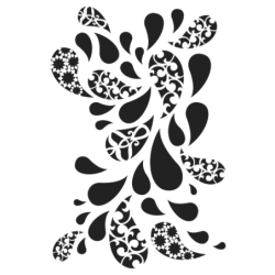 Szablon malarski krople w...