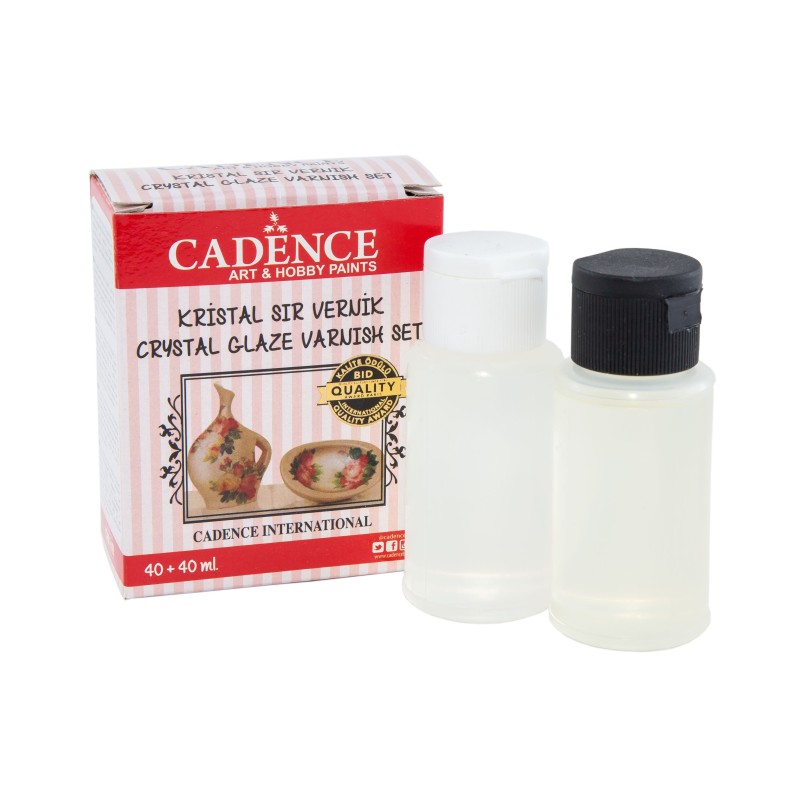 Lakier wykończeniowy Crystal Varnish Set 40+40ml.