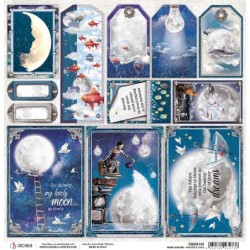 Moon & Me ramki arkusz papieru rozm.  30,5x30,5 cm