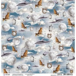 Moon & Me ramki arkusz papieru rozm.  30,5x30,5 cm